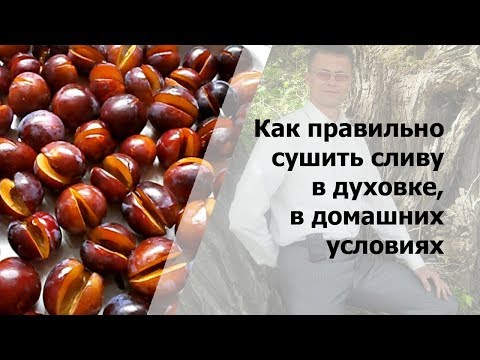 Как сушить сливы в домашних условиях в духовке видео