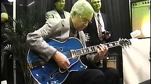 Kenny Burrell at NAMM 2004 with Rory Hoffman and H...