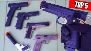 TOP 5 Airsoft Pistols Money can Buy! *Review/Shooting Test*