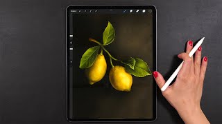 Drawing Realistic 🍋🍋 | My Procreate Digital DrawingTechnique screenshot 4