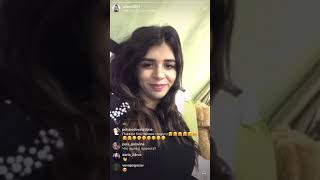 картинка: Алиана Гобозова в прямом эфире Instagram 05-12-2018