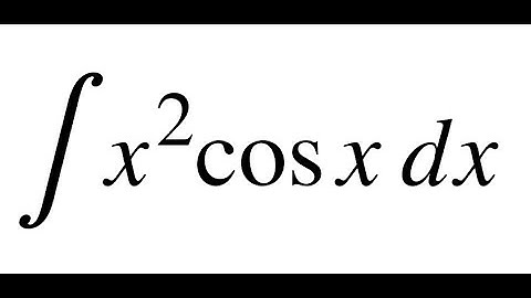 Integration by Parts for x²cos(x) | Easy DI Table Method