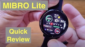 SIMSON MIBRO Lite AMOLED Always On Screen IP68 Bluetooth 5.0 Sports Smartwatch: Quick Overview