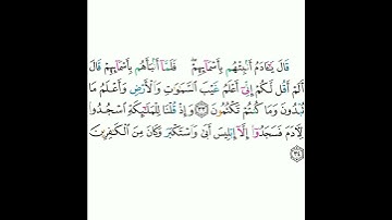 2 - سورة البقرة (٣٣-٣٤) - مشاري بن راشد العفاسي