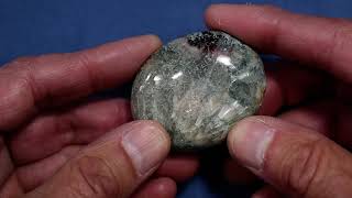 Celadonite Soap-Shaped Palm Stone # 14