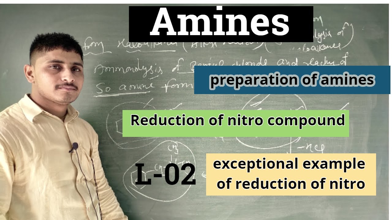 L-02|Preparation of amines|by reduction of nitro compound|hoffman ...