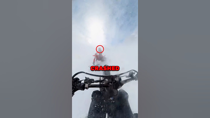Snow Biker Has Traumatic Experience! 😨