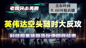 美股直播｜科技股集体回落反弹即将结束，英伟达空头随时大反攻。#美股 #英伟达 #甲骨文 #英特尔 #特斯拉 #soun #苹果 #投資   #美国超微公司 #crcl  #amd