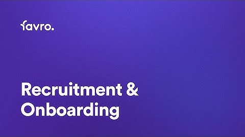 Recruitment & Onboarding How-to Class