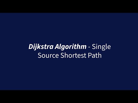 Dijkstra Algorithm -