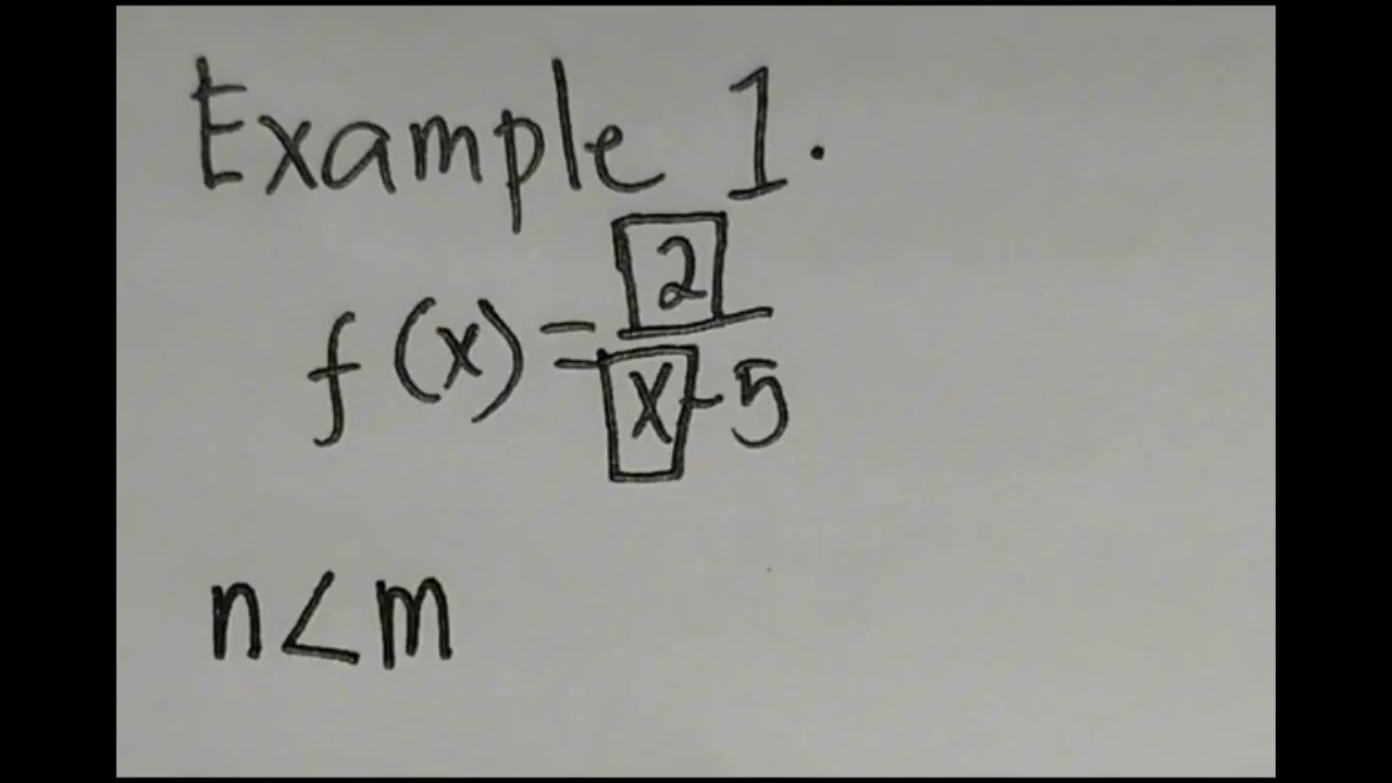Vertical and Horizontal Asymptote of Rational Functions | Grade 11 General Mathematics