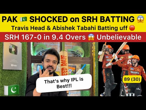 PAK 🇵🇰 SHOCKED on SRH Batting 167 chased in 10 overs Uff 😱 SRH vs LSG Pakistan Reaction on IPL