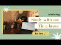 Study with me (mini vlog timelapse)