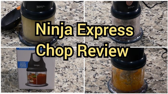 Ninja Food Chopper Express Chop with 200-Watt, 16-Ounce Bowl for Mincing,  Chopping, Grinding, Blending and Meal Prep (NJ110GR)