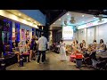 Bangkok night scene with Thai massage street, Sukhumvit 24 - 2022 BangkokWalker Thailand 4K