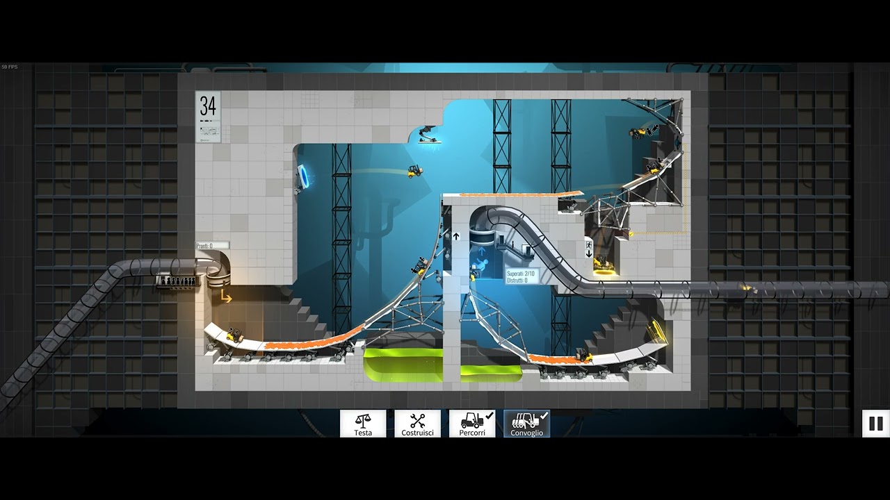 Bridge Constructor Portal - Level 34 - YouTube