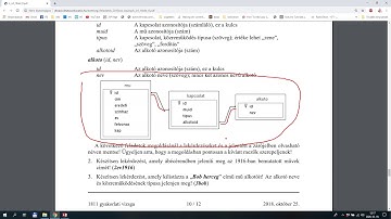 Informatika érettségi középszint - 2018. október 25. Operett - ACCESS