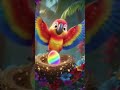 The Secret of the Magic Rainbow Parrot! 🦜✨ #shorts