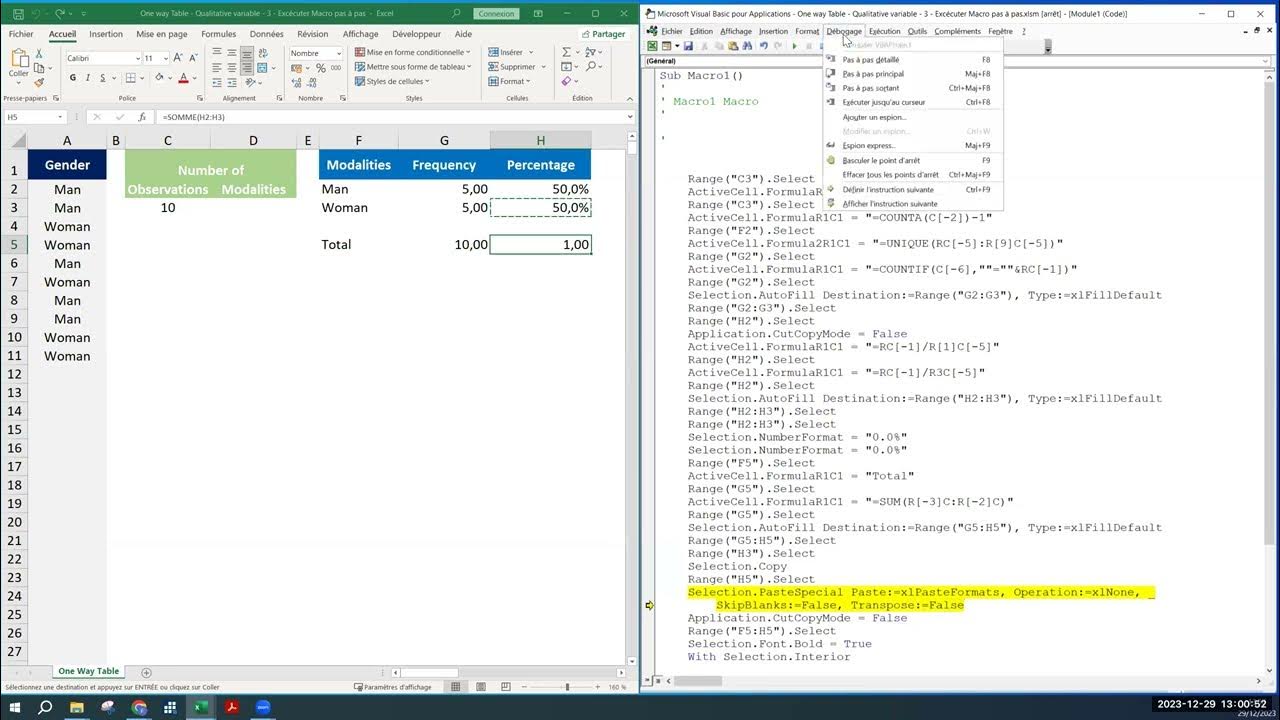 VBA Excel (3f) : Analyse de "Enregistrer une macro" - YouTube