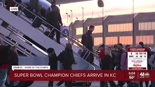 Chiefs land in KC after Super Bowl LVIII image