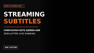 Information Confucius4-R2T2 Zero-Jitter Streaming Subtitle & Live Audio Dubbing Architecture | Masterclass Guide