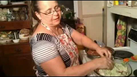 appalachian cooking with Brenda-- cabbage casserol...