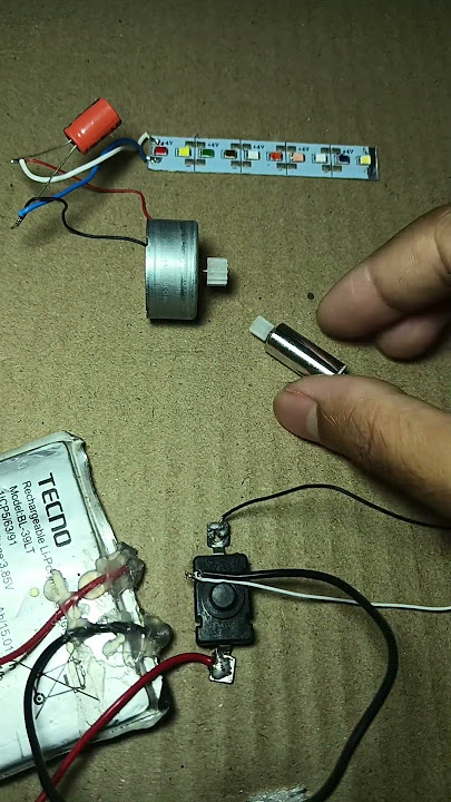 Generating electricity with a mini drone motor #tech #experiment #project