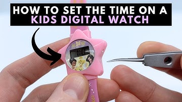 How to Set the Time and Date on a Kids Digital Watch with 2 Buttons