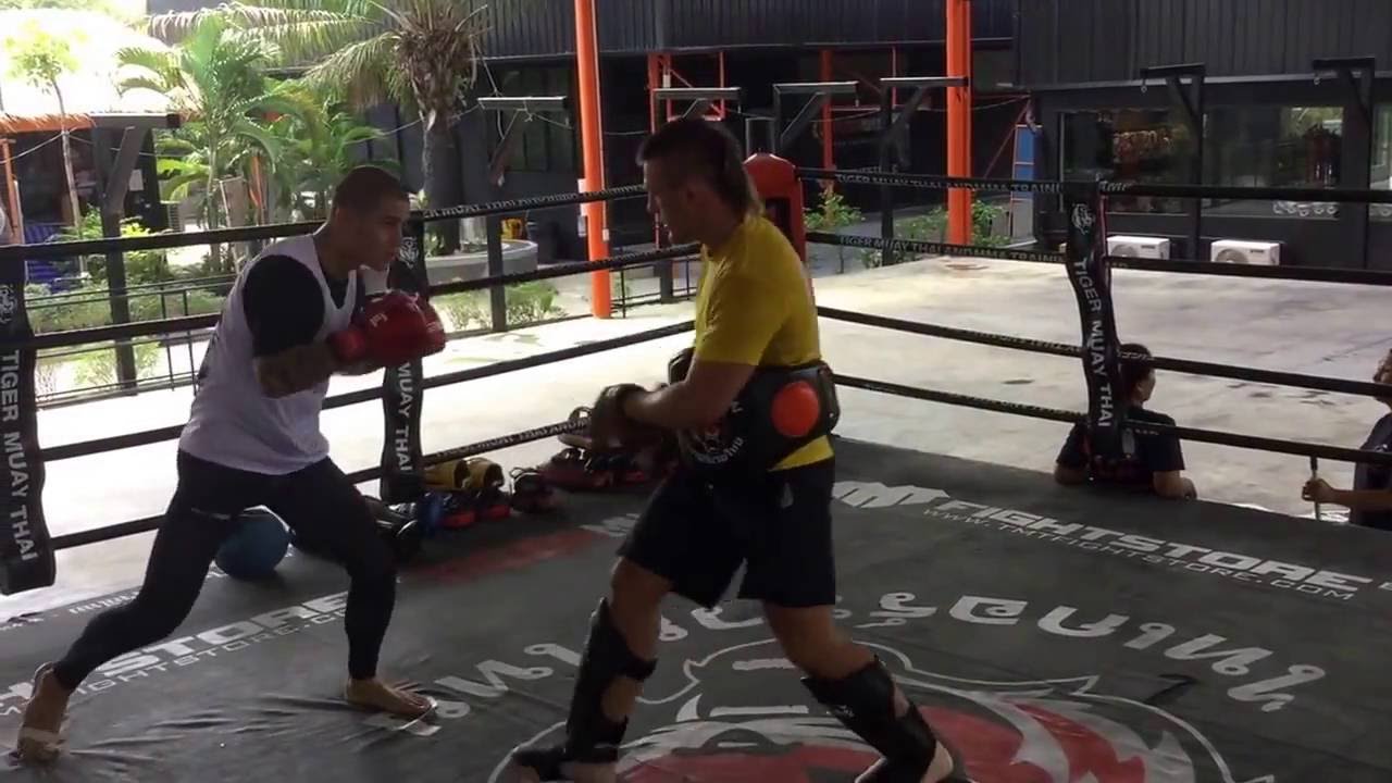 Michael Dubois pad work with Sam bastin