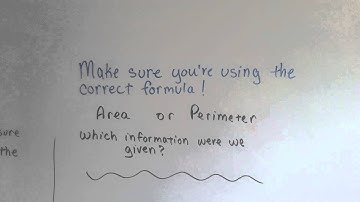 Grade 4 Math 13.4, Use Area or Perimeter to Find Unknown Measures