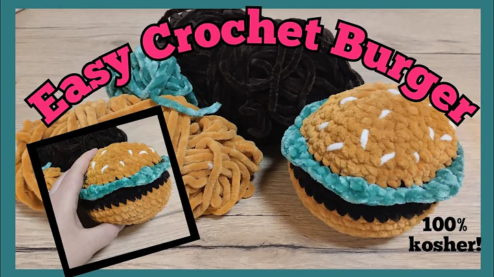 Easy Crochet Amigurumi Burger (Tutorial) - delicious project!
