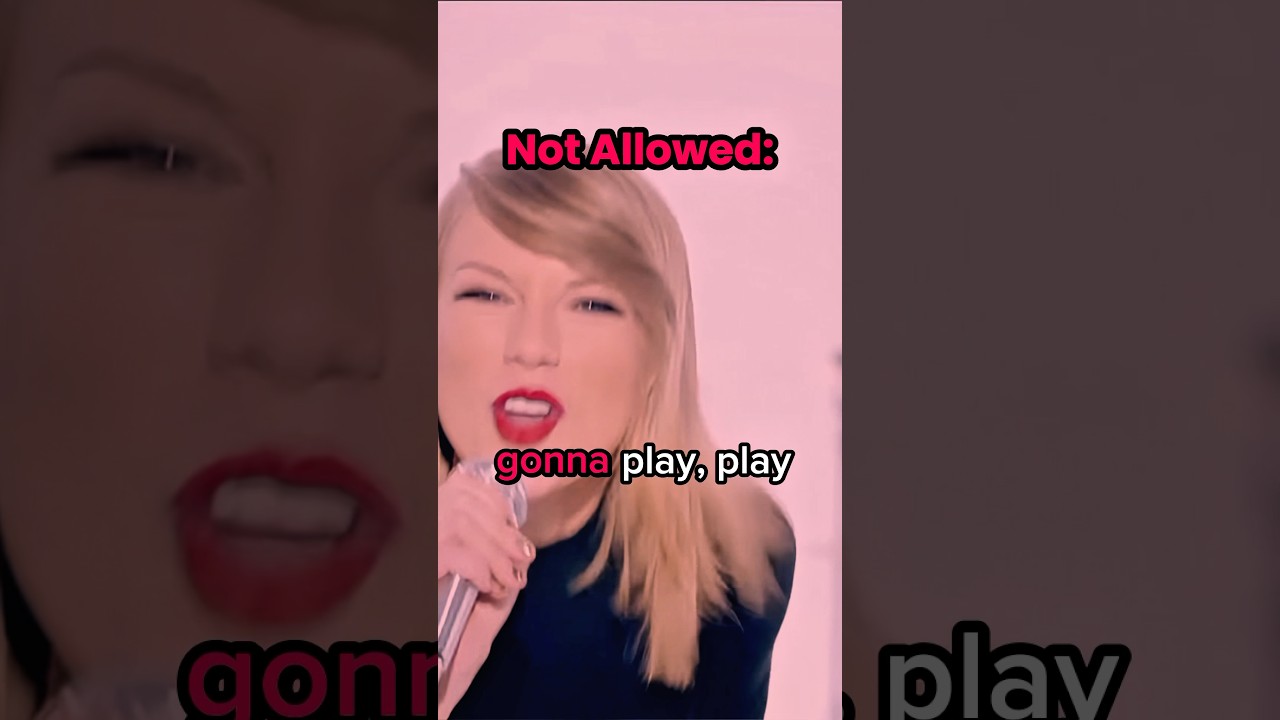 Taylor Swift is NOT Allowed to sing this line.. #celebrities #taylorswift #music
