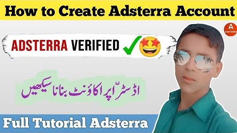 How to Create Adsterra Account 😍Adsterra Account kaise banaye  Adsterra ads setup Adsterra  Tutorial