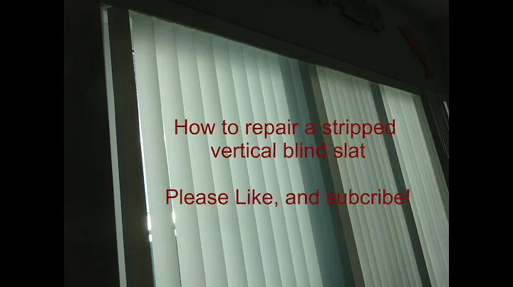 Repair a vertical blind