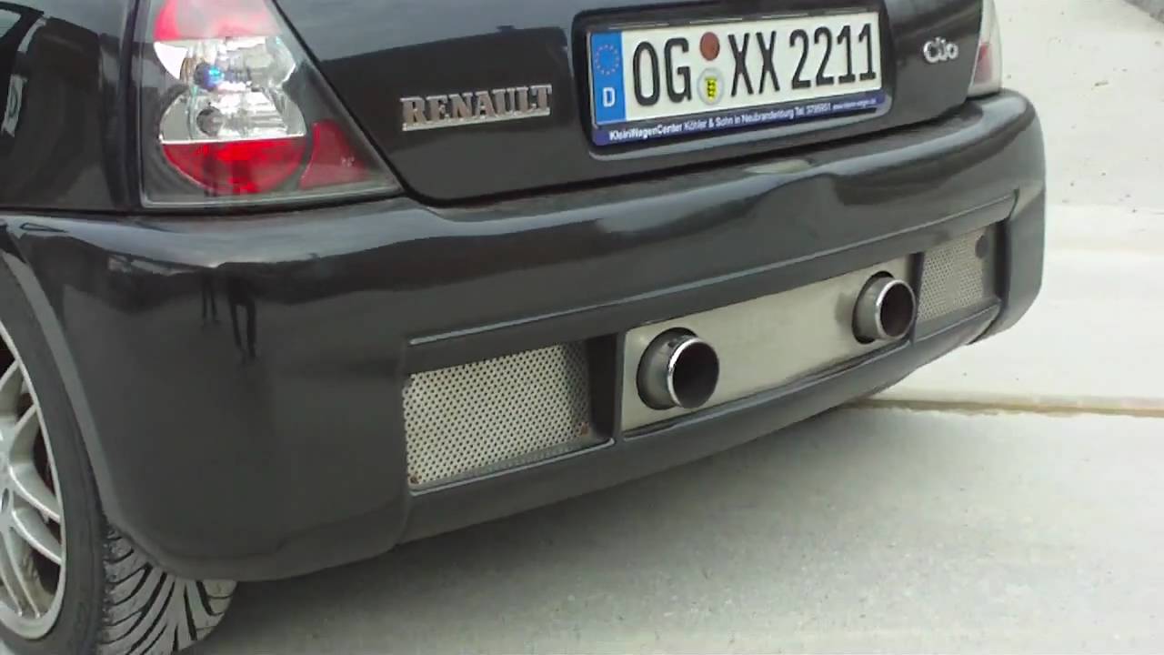 Clio RS Sound with Elia exhaust 