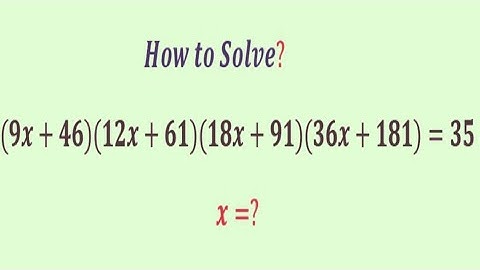 A Mind-Blowing Algebra  Equation | Olympiad  Question | x=?