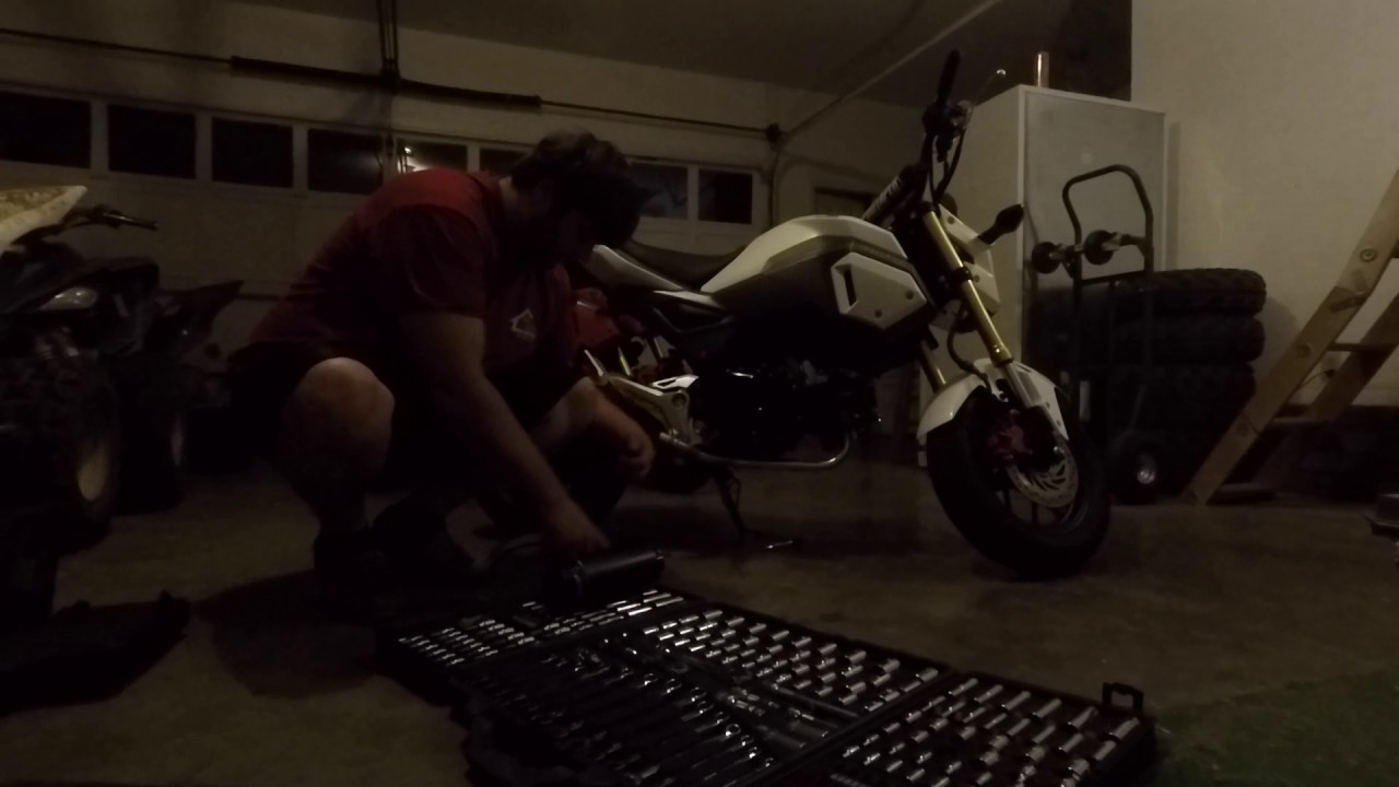 2017 Honda grom exhaust install YouTube