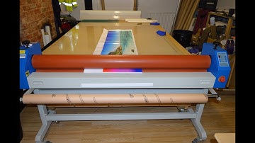 Laminating large prints with a cold roll laminator