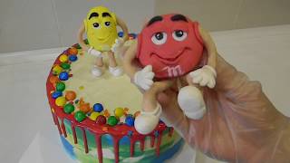 Торт M&M's/ Декор детского торта эмемдемс/ Безмастичное оформление Торта/ Цветные подтеки Торт M&M's/ Декор детского торта эмемдемс/ Безмастичное оформление Торта/ Цветные подтеки