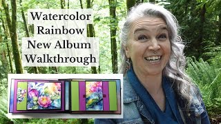 Watercolor Rainbow Album/Journal Walkthrough