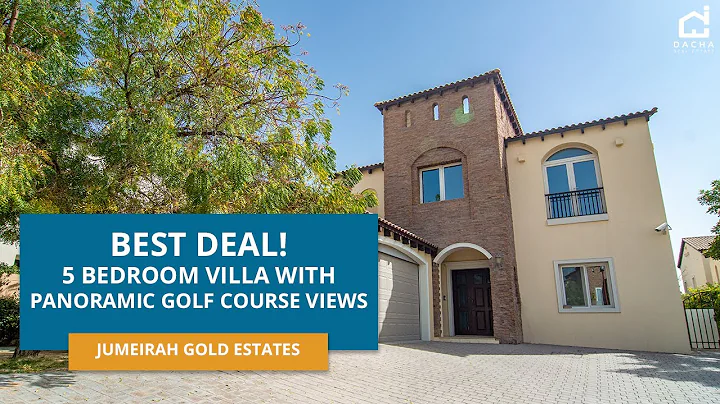 Villa with panoramic Golf Course views in Sienna Lakes, Jumeirah Gold Estate, Dubai