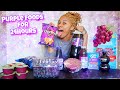 I ONLY ATE PURPLE FOODS FOR 24 HOURS CHALLENGE!