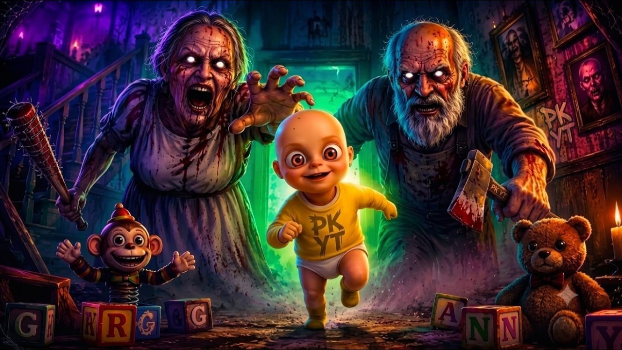 The Baby IN Yellow horror gameplay with granny #horrorgaming #games #baby