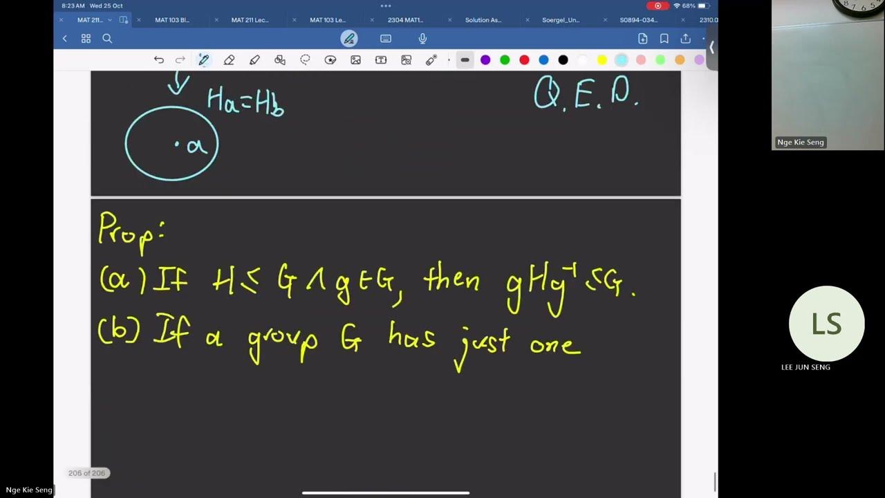 【Abstract Algebra I Lecture 12】The Correspondence Theorem MAT211