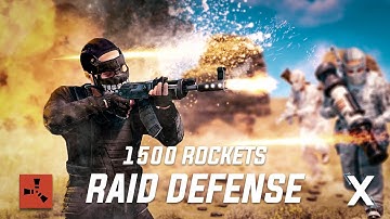 BIGGEST RAID DEFENSE IN SEA & AU | 20 vs 52 | 1500 Rockets - Rust