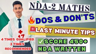 NDA 02 2025 Exam Day Dos &amp; Don’ts | Must-Know Tips for 14th September ✅