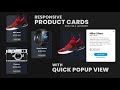 Responsive Product Cards | With Quick Popup View - Using HTML, CSS & Javascript