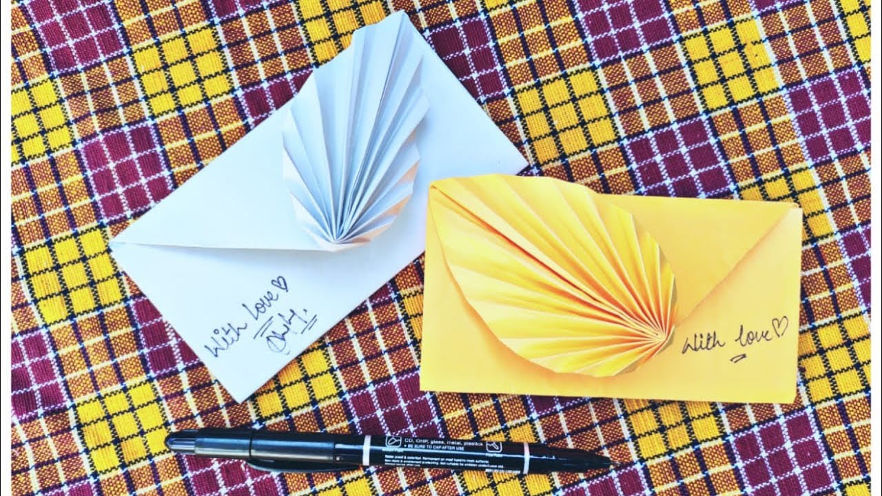 diy flower envelope gift youtube