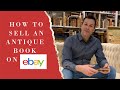 How to sell an old antique or rare book on ebay