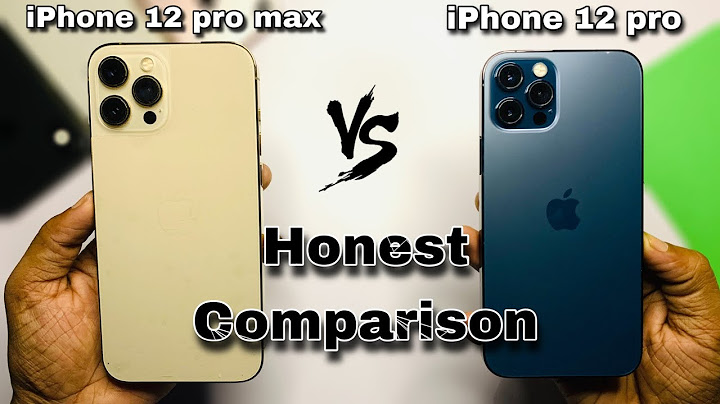 Difference between iphone 12 pro and iphone 12 pro max